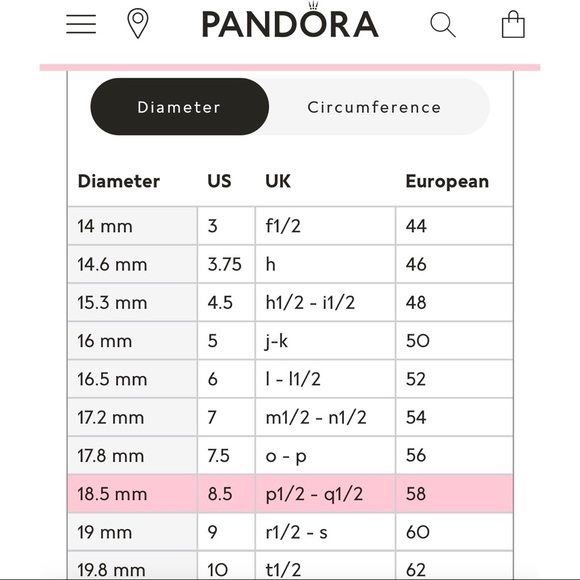 Pandora Blue Gemstone Rhinestone Ring US 8.5 - Picture 5 of 5